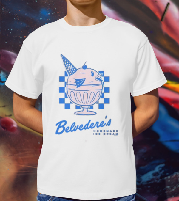 Belvedere's Homemade Ice Cream Vanilla Fish Cone T-Shirt