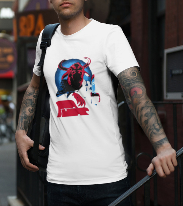 Papa Meat Cyber Bully Cow With Knife Dark Humor T-Shirt
