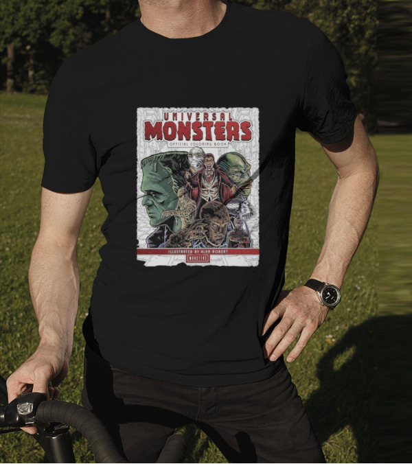 Universal Monsters Illustrated By Alan Robert Coloring Book T-Shirt