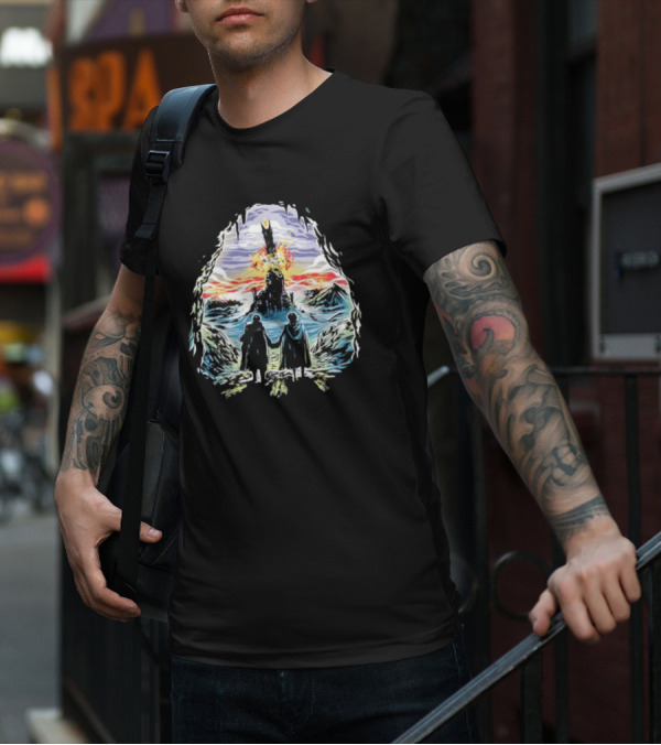 Project One Ring Mount Doom Journey Frodo Sam Image T-Shirt