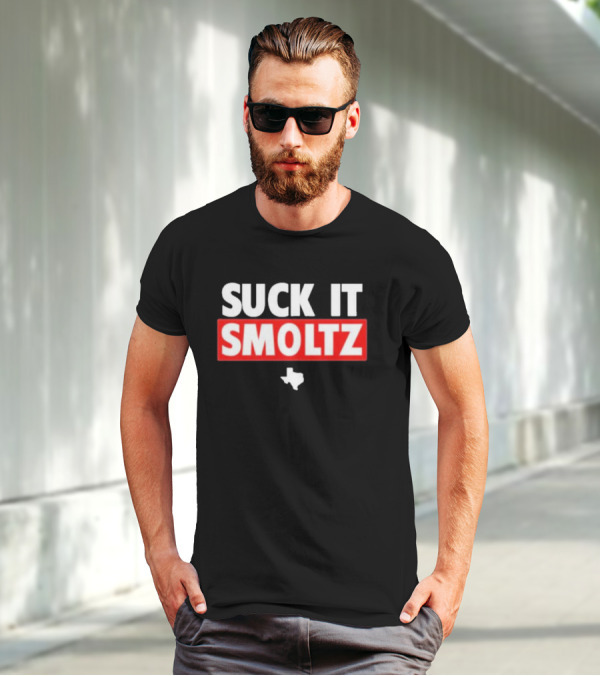 Rangers Nation Suck It Smoltz Texas Fan Shoutout T-Shirt