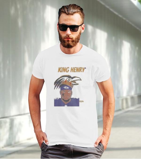 Ravens Football King Henry Baltimore NFL T-Shirt