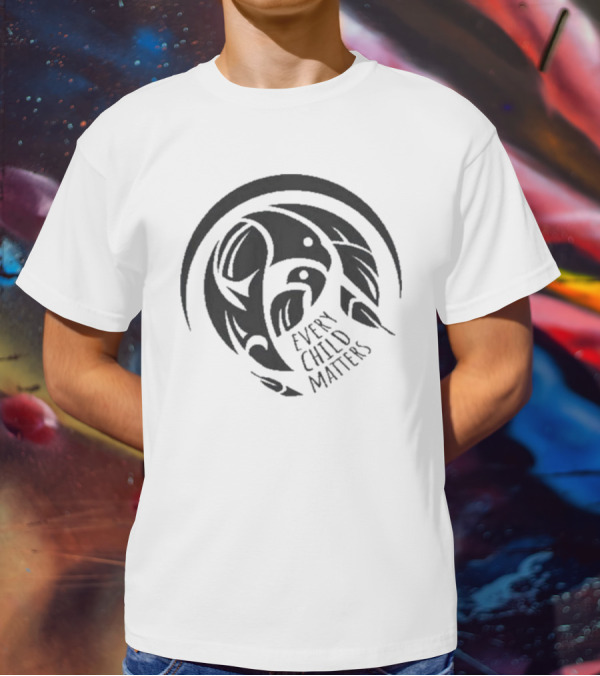 Red Rebel Armour Every Child Matters Indigenous Art Design With Tribal Symbols T-Shirt