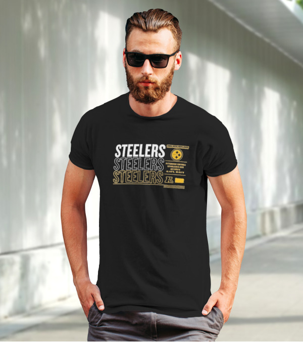 Steelers AFC North Pittsburgh Football Established 1933 Repeat Stats T-Shirt