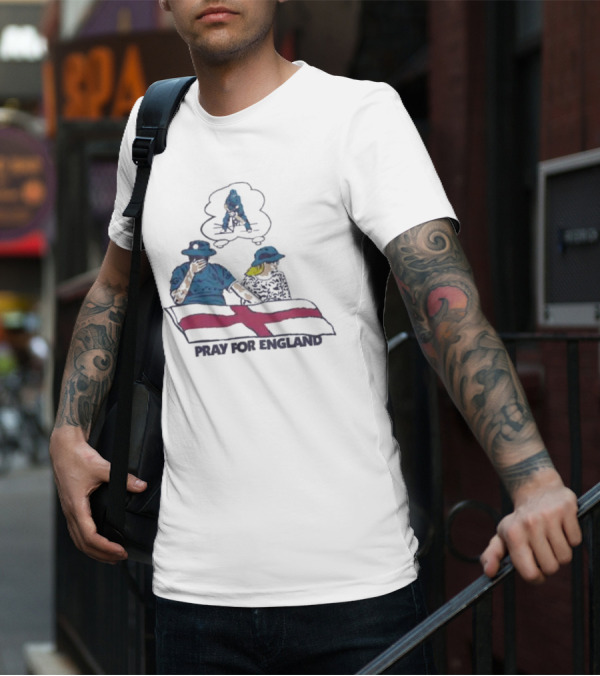 Pray For England Cricket Flag St George's Cross Fan Support T-Shirt