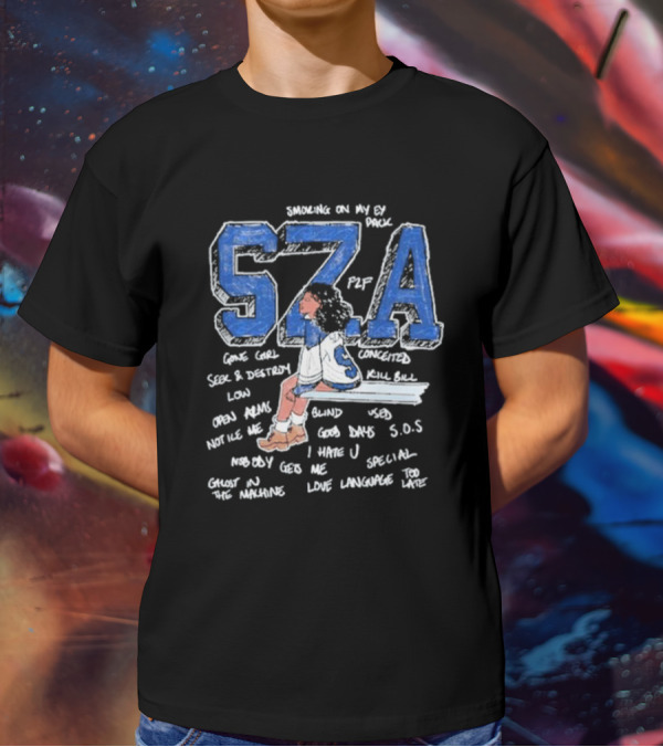 SZA S.O.S Sketchbook Gone Girl Kill Bill Good Days Special Ghost In The Machine T-Shirt