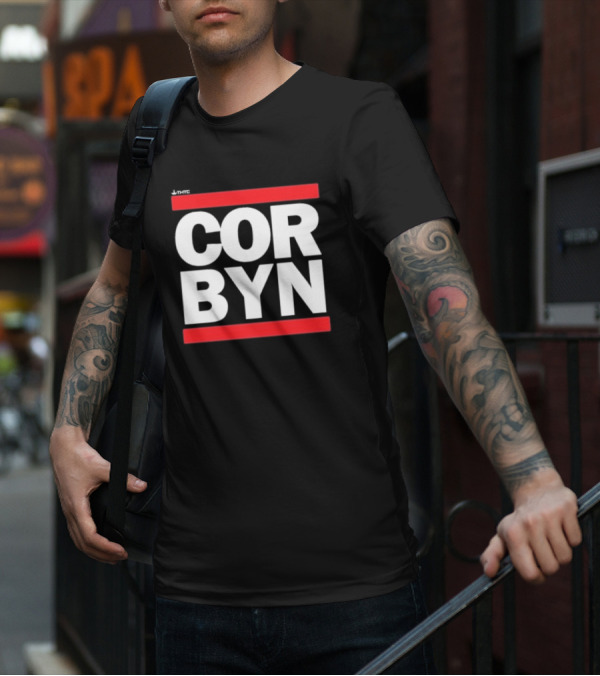 Thtc Corbyn Bold Red Framed Text T-Shirt