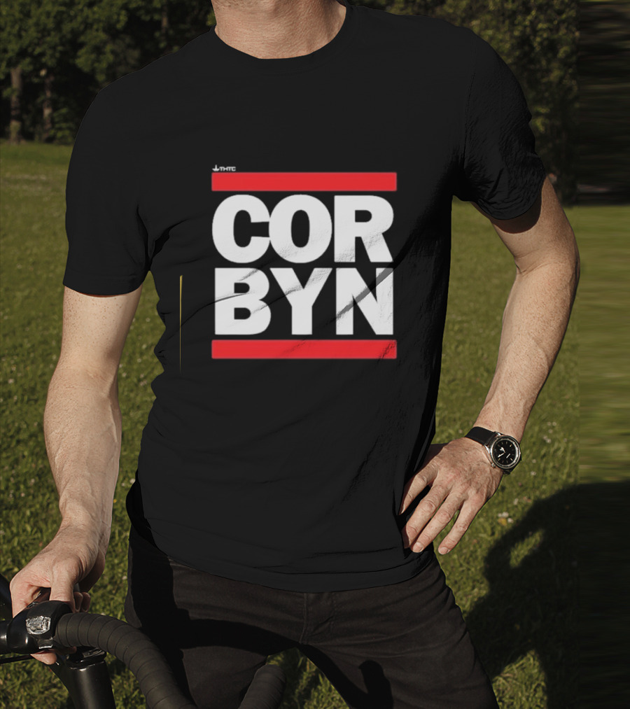 Thtc Corbyn Bold Red Framed Text T-Shirt