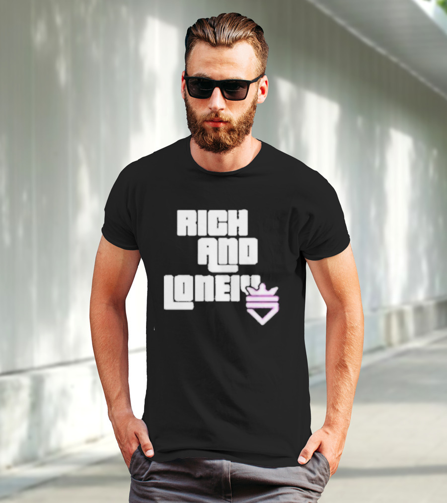 Optic Scump Rich And Lonely Rnl Wasted Miami Crown Graphics T-Shirt