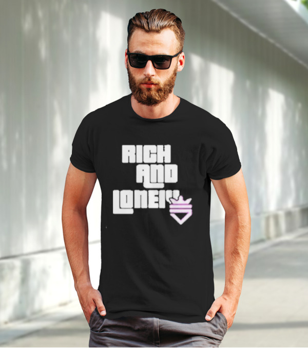 Optic Scump Rich And Lonely Rnl Wasted Miami Crown Graphics T-Shirt