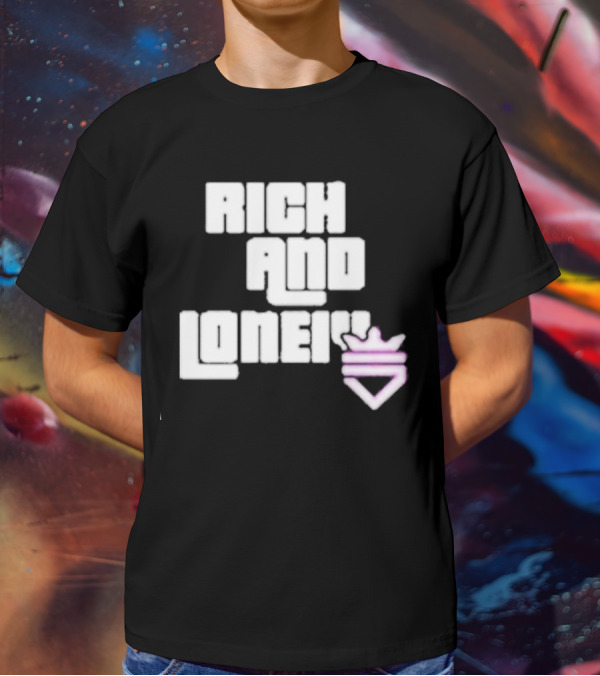 Optic Scump Rich And Lonely Rnl Wasted Miami Crown Graphics T-Shirt