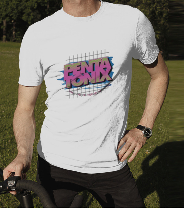 Pentatonix PTX Logo With Grid And Vibrant Colors T-Shirt