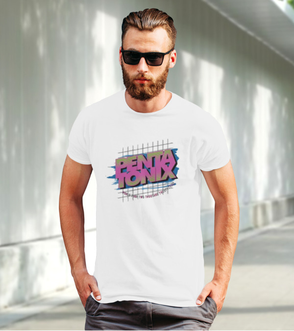 Pentatonix PTX Logo With Grid And Vibrant Colors T-Shirt