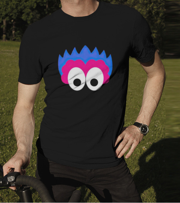 Phan Eyes Blue And Pink Monster Face T-Shirt
