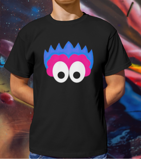 Phan Eyes Blue And Pink Monster Face T-Shirt