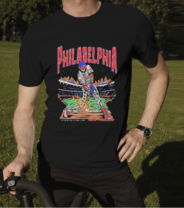 Philadelphia Phillies Baseball Nice Threads Stadium Fire T-Shirt