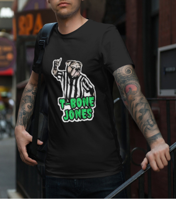 T-Bone Jones Bulldog Referee Gesture T-Shirt