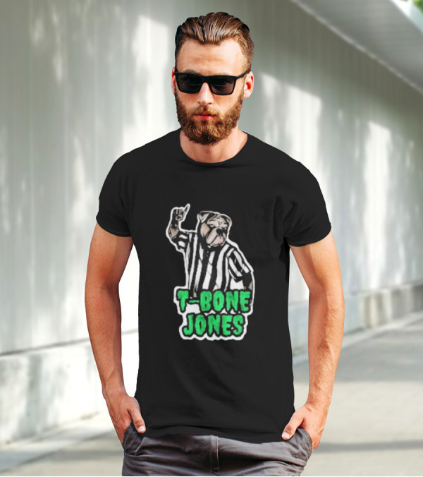 T-Bone Jones Bulldog Referee Gesture T-Shirt