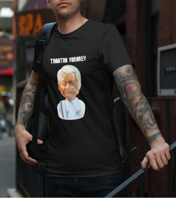 Thaatha Vararey Vintage Style Caricature T-Shirt