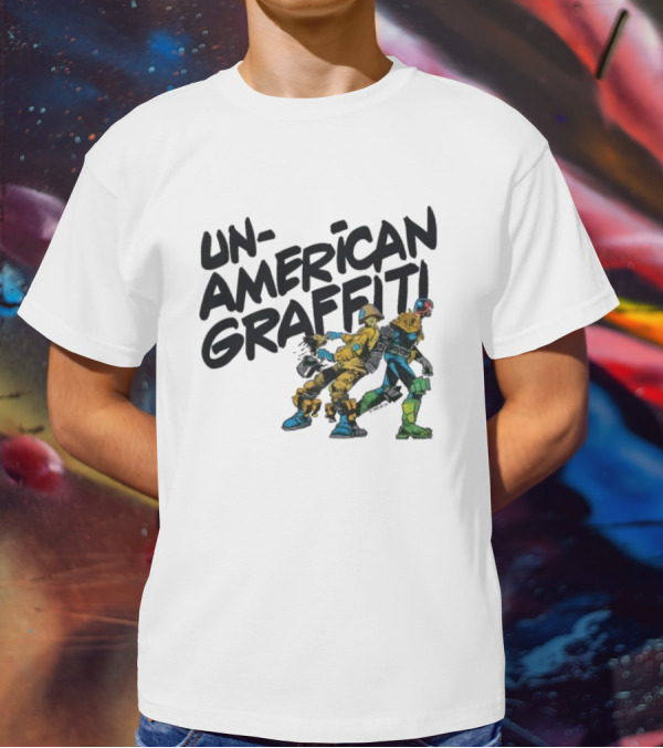 Unamerican Graffiti Mick Mcmahon’s Judge Dredd T-Shirt