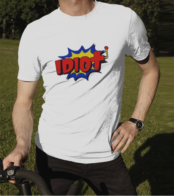 Vegasmatt Idiot Comic Pop Art Style Explosion T-Shirt