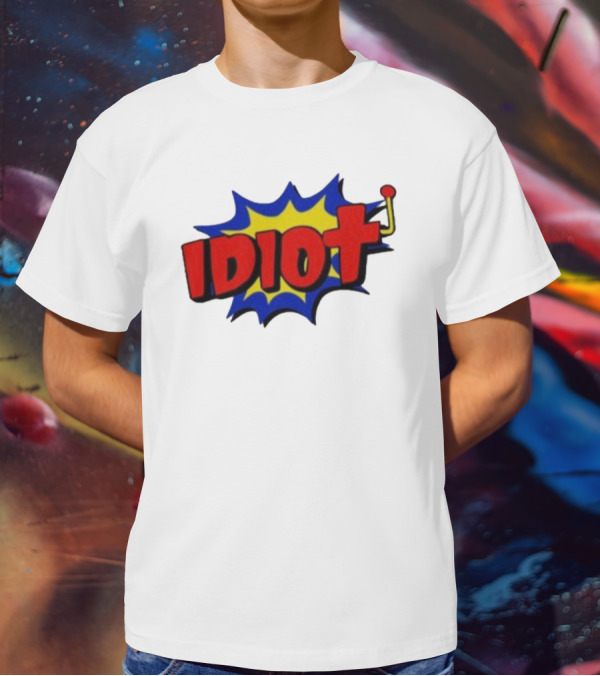 Vegasmatt Idiot Comic Pop Art Style Explosion T-Shirt