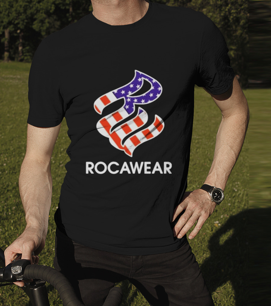 Kai Cenat Wearing Rocawear American Flag T-Shirt