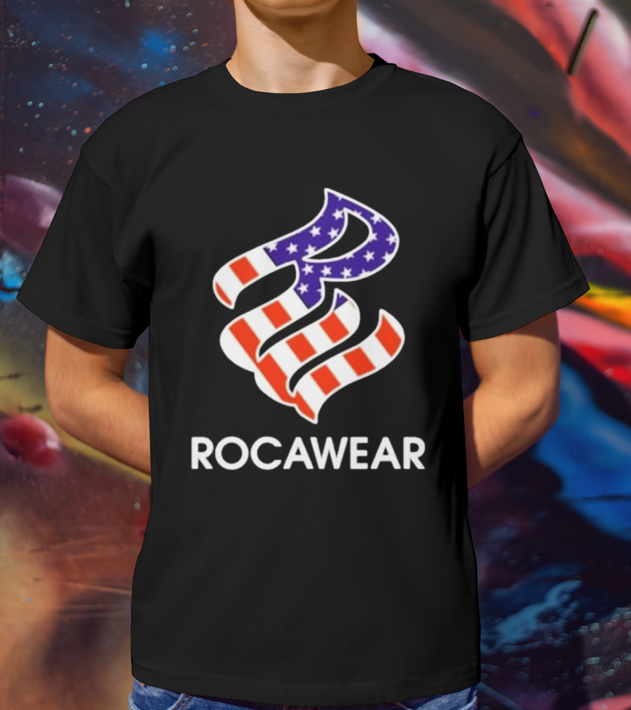 Kai Cenat Wearing Rocawear American Flag T-Shirt