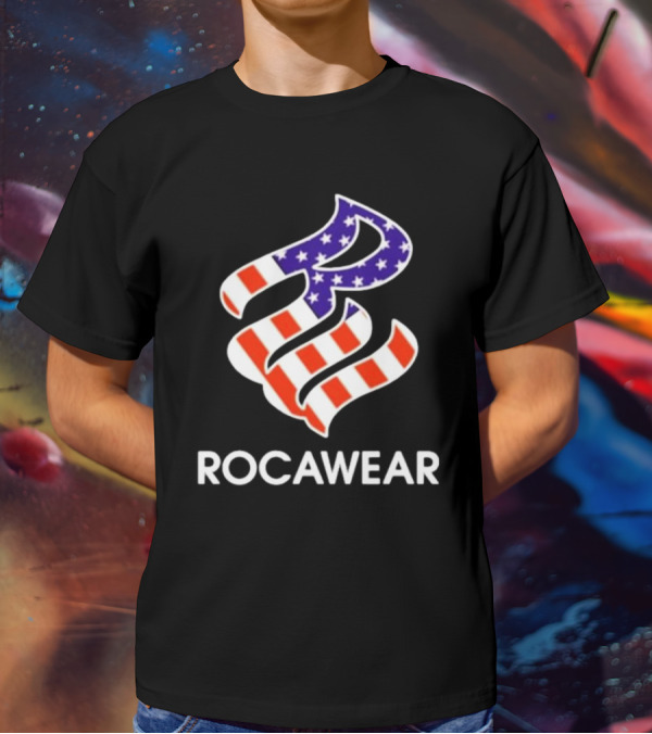 Kai Cenat Wearing Rocawear American Flag T-Shirt