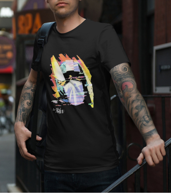 Kid Cudi Moon Man Helmet Glitch T-Shirt