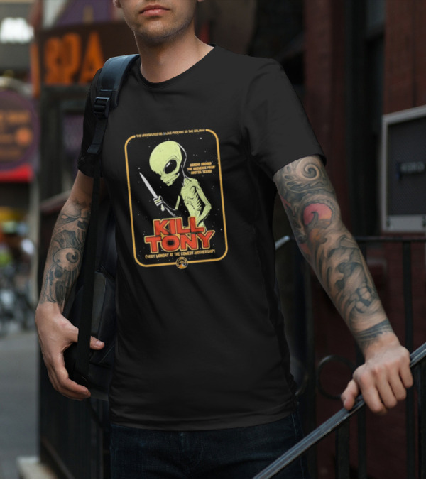 Kill Tony Undisputed No. 1 Live Podcast Comedy Mothership Austin Texas Alien T-Shirt