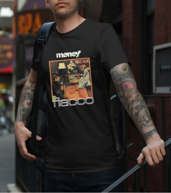 Money Flacco Television Vintage Living Room Scene T-Shirt