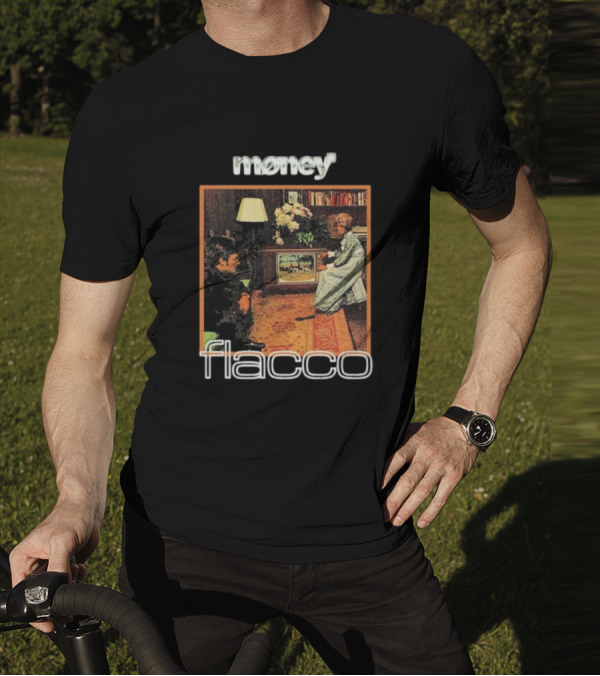 Money Flacco Television Vintage Living Room Scene T-Shirt