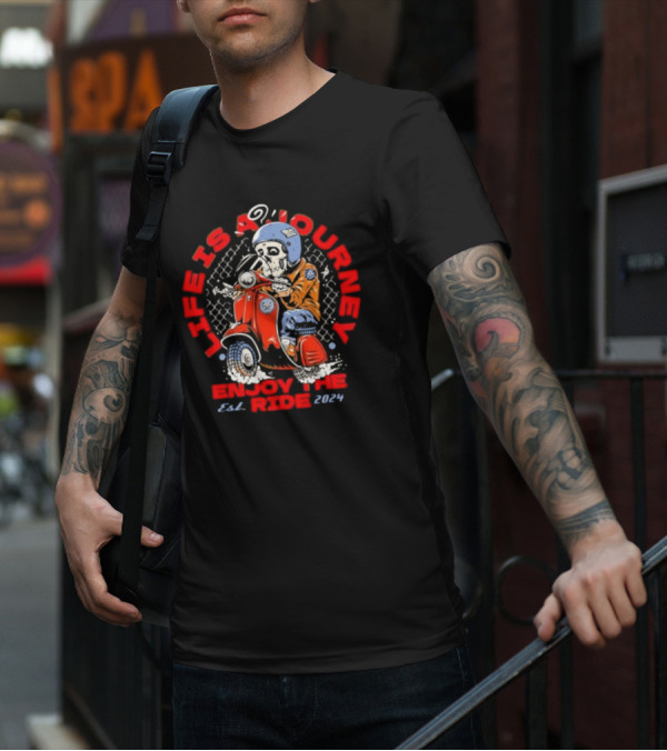 Life Is A Journey Enjoy The Ride Est. T-Shirt