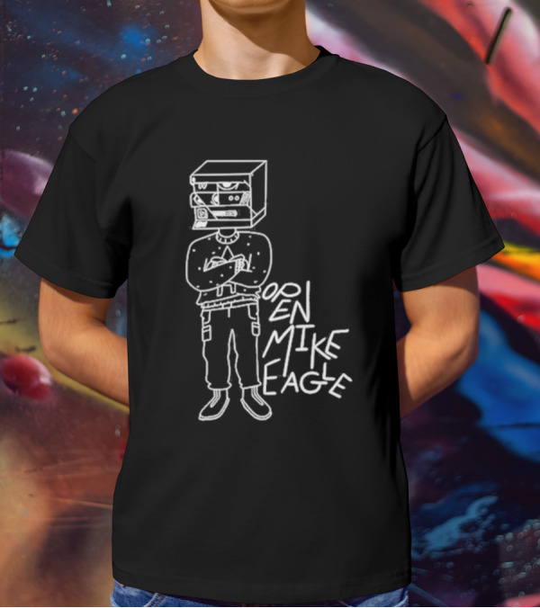 Open Mike Eagle Stereo Head Line Art Arthur Banach T-Shirt