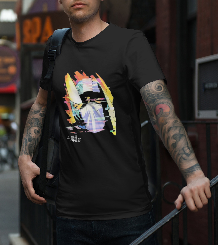 Insano Moon Man Helmet Glitch Neon Tech 92610 13-BS6 18 T-Shirt