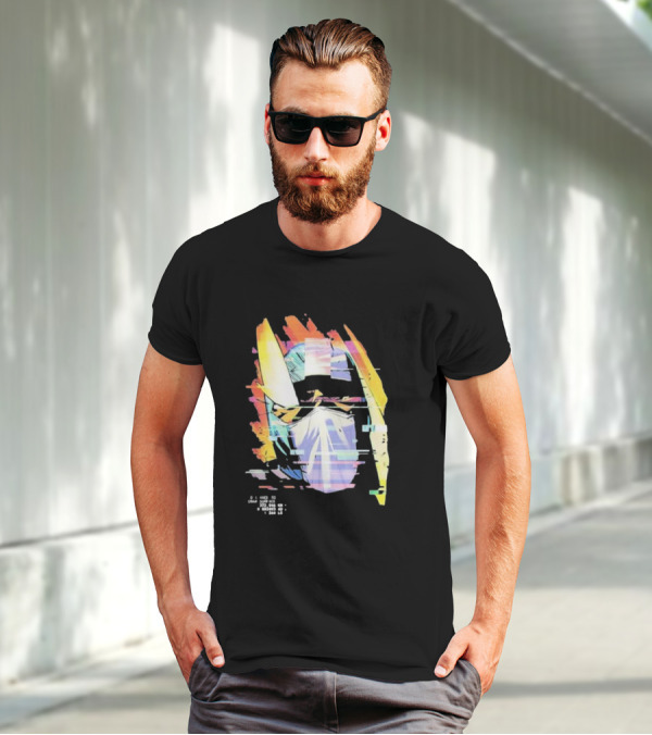 Insano Moon Man Helmet Glitch Neon Tech 92610 13-BS6 18 T-Shirt