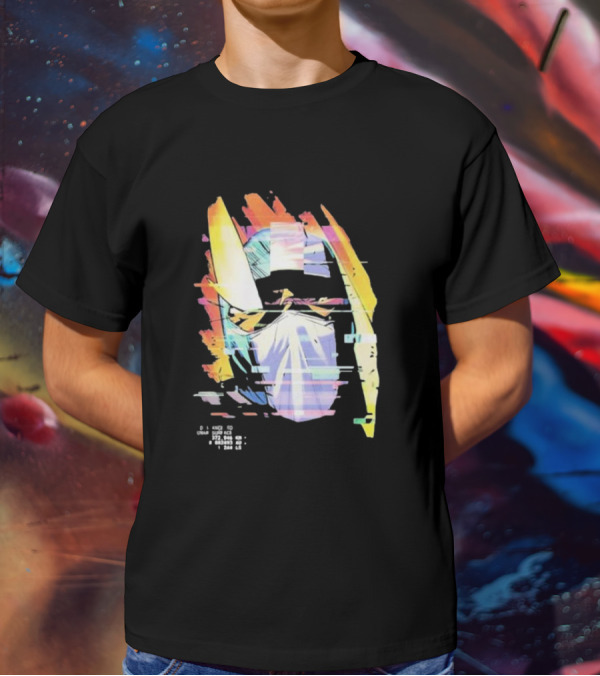 Insano Moon Man Helmet Glitch Neon Tech 92610 13-BS6 18 T-Shirt