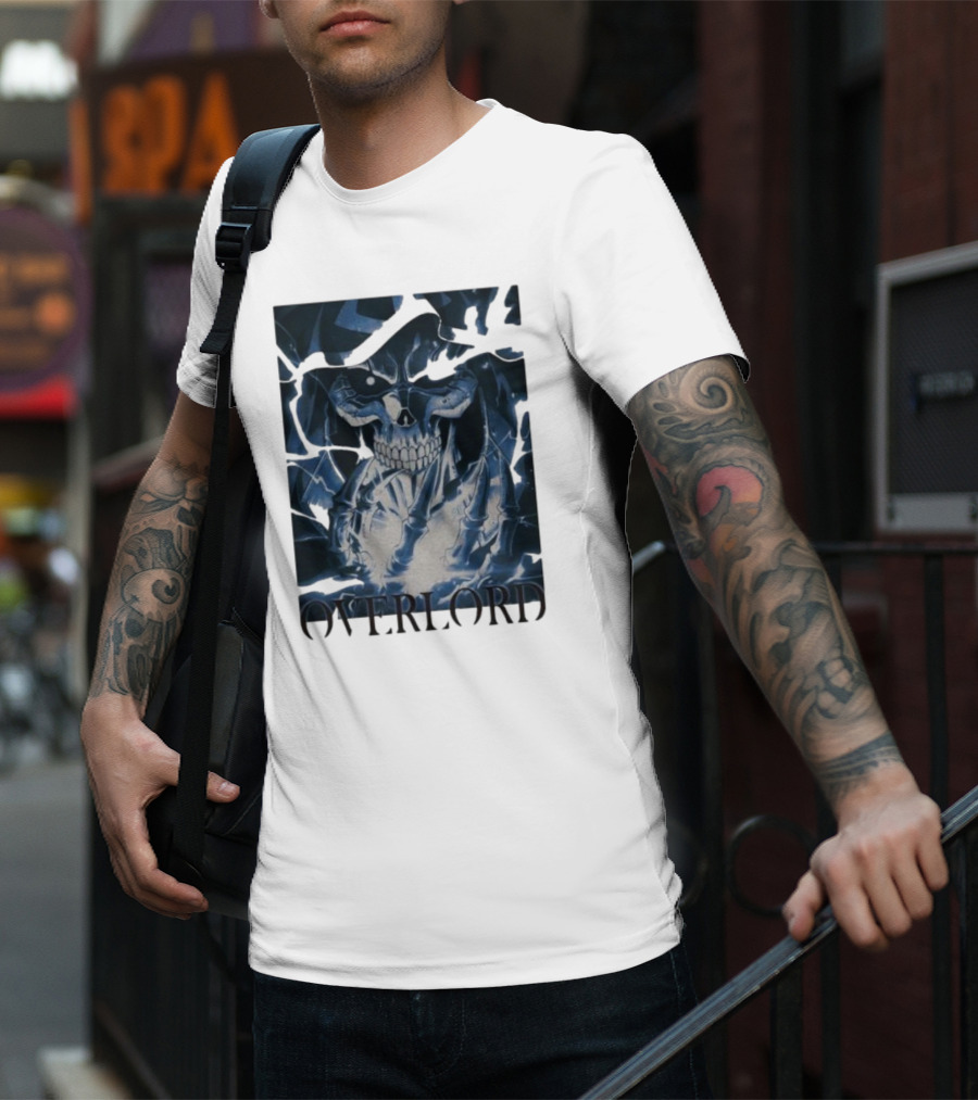 Overlord Ainz Ooal Gown Skeleton King Lightning Aura T-Shirt