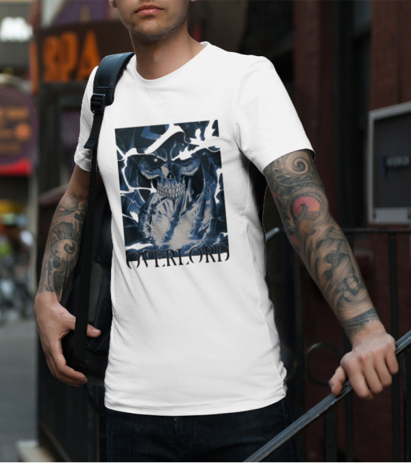 Overlord Ainz Ooal Gown Skeleton King Lightning Aura T-Shirt