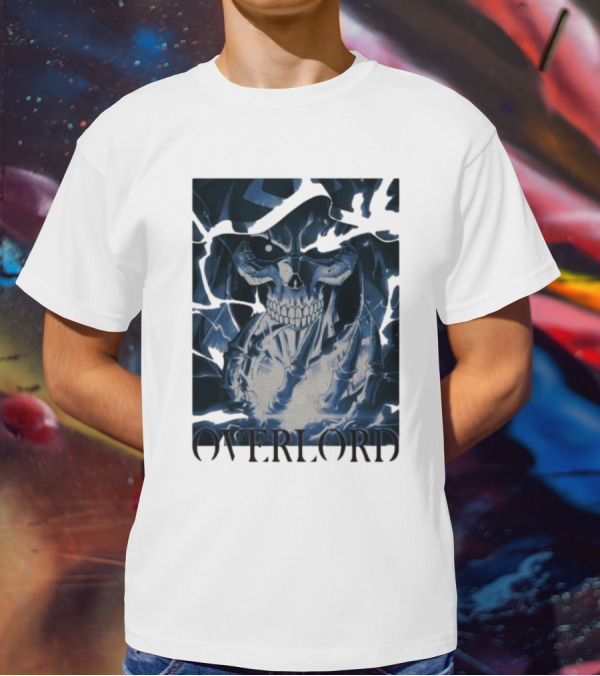 Overlord Ainz Ooal Gown Skeleton King Lightning Aura T-Shirt