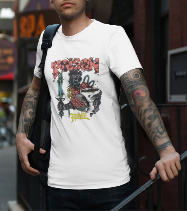 Poison Forever Prime Skeleton With Toxic Chalice And Dagger T-Shirt