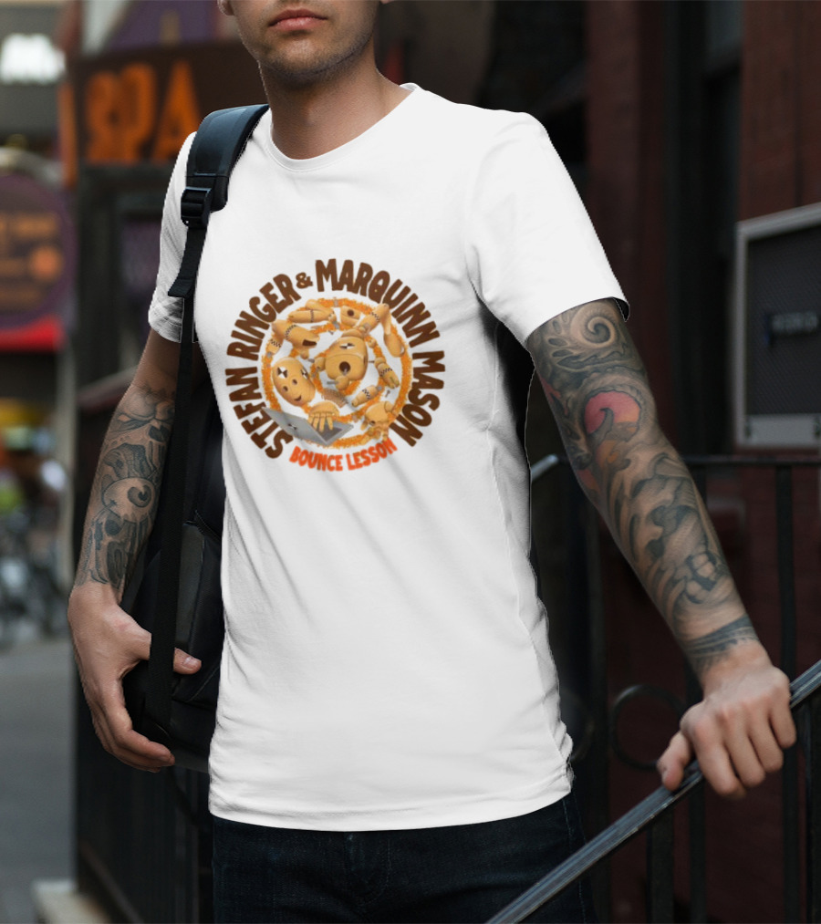 Stefan Ringer And Marquinn Mason Bounce Lesson Puppet Laptop Spiral T-Shirt