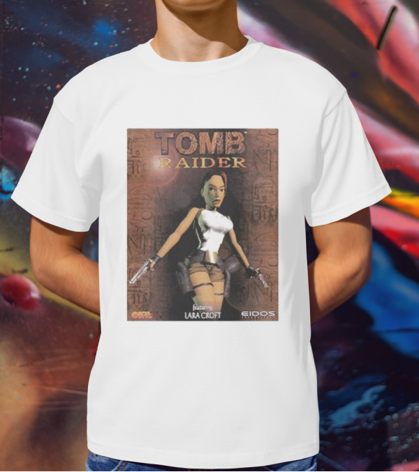 Tomb Raider Featuring Lara Croft Game Cover Eidos Core T-Shirt