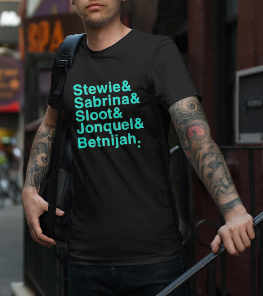 Stewie Sabrina Sloot Jonquel Betnijah Basketball Stars Names T-Shirt