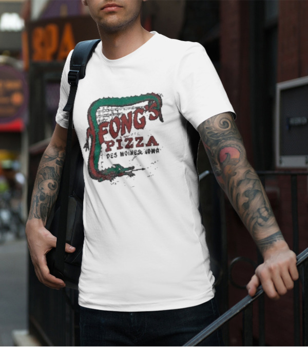 Fong's Pizza Des Moines Iowa Retro T-Shirt