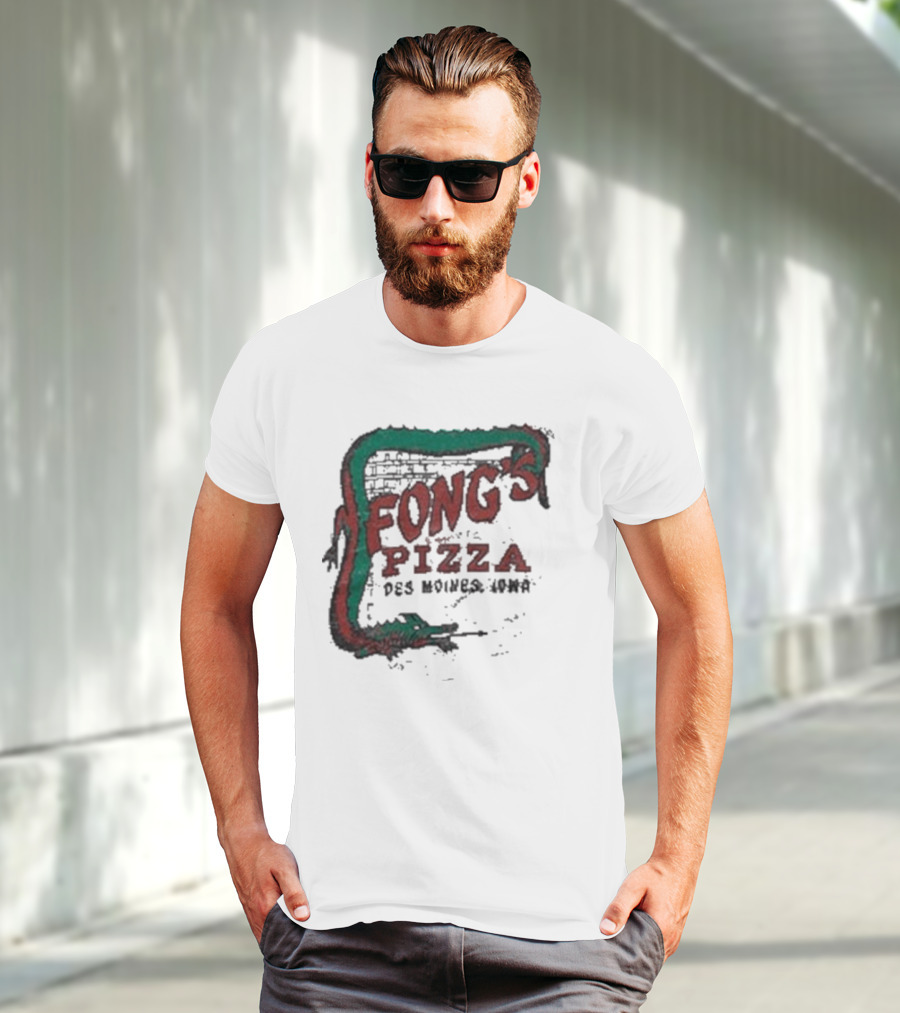 Fong's Pizza Des Moines Iowa Retro T-Shirt