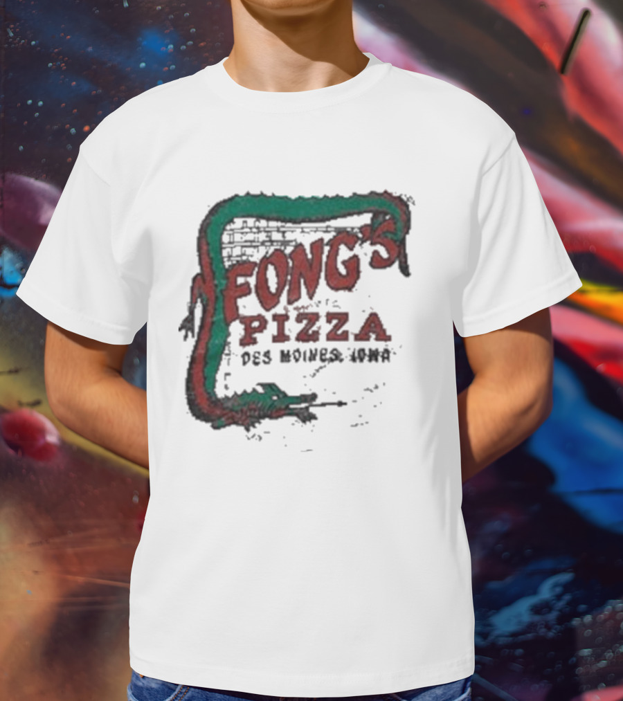 Fong's Pizza Des Moines Iowa Retro T-Shirt