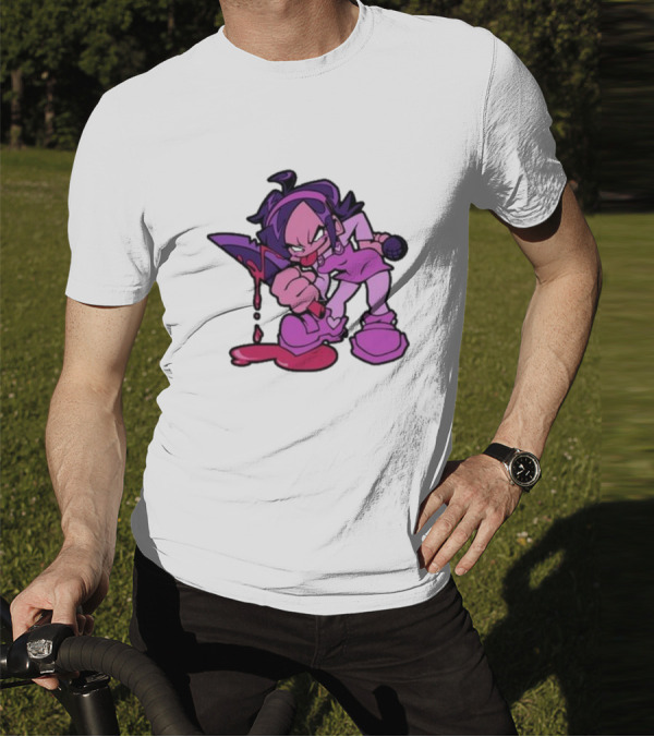 Friday Night Funkin' Nene Holding Microphone And Bloodied Knife T-Shirt