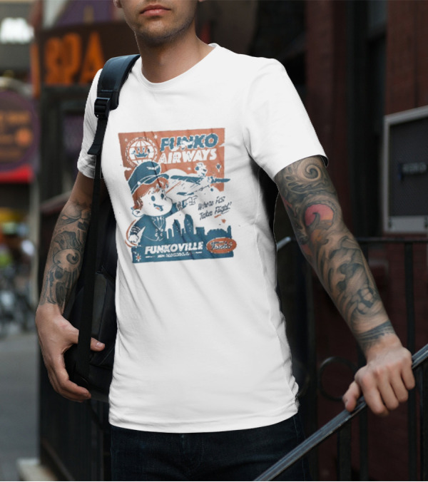 Funko Airways Funkoville We're Fly Take Flight San Diego T-Shirt